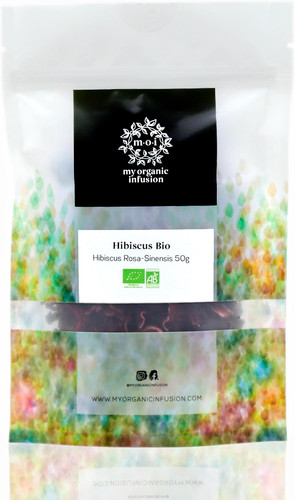 Hibiscus bio en fleurs - -,