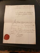 SIGNED AUTOGRAPH LETTER FROM THE MINISTER OF THE INTERIOR JULES PARE 1794 PARIS