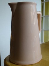 SARREGUEMINES OLD PITCHER JUG PARISIAN POT FAIENCE SALMON PINK POWDER 19.5 cm