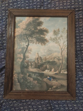 ancien tableau sur papier