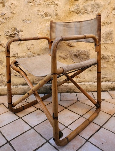Chaise pliante vintage - , en