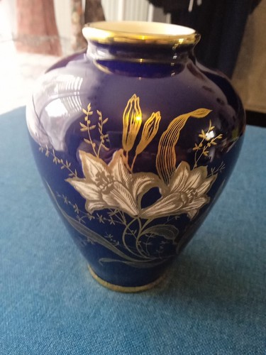 Vase porcelaine cobalt - vase,