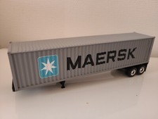 SEMI-REMORQUE SEULE : 2 ESSIEUX CONTAINER MAERSK IXO 1/43