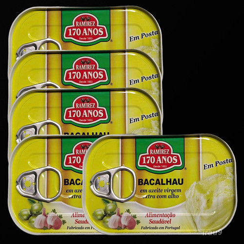 Lot boîtes morue portugais - 5,