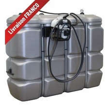 Cuve AdBlue® 2000L PEHD double paroi avec pompe 230V Piusi, filtre 3D, pistolet 