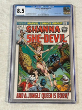 SHANNA THE SHE-DEVIL 1 CGC 8.5 OFF-WHITE TO WHITE PAGES!!! FIRST APPEARANCE!!!