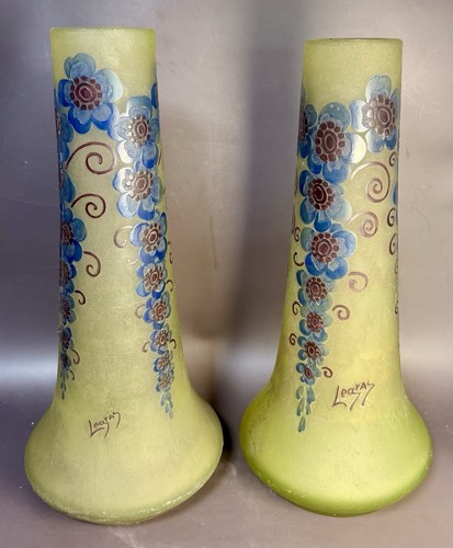 Paire grand vases - grand, legras