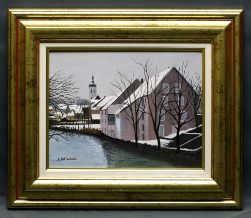 Tableau vue ornans par louis - tableau, d'ornans