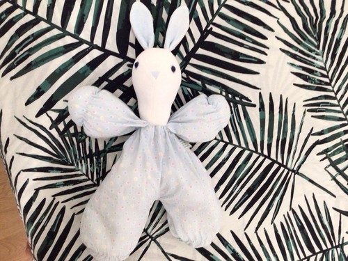 Doudou vintage lapin moulin - doudou,