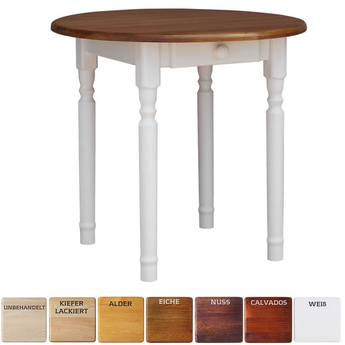 Neuf table ronde pin - neuf,