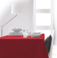 Nappe unie rouge 2m x 1m45 anti tache sans repassage - MCTISSUS - 3700913827011