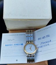EMILE PEQUIGNET Morea Date & Day Quartz watch, Steel and 18ct solid gold 33mm.