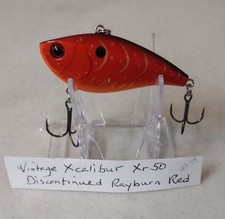 Vintage Xcalibur XR50 Lipless Rattling Crankbait Lure Discontinued Rayburn Red