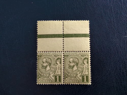 Paire monaco 1891 timbre - monaco, ,