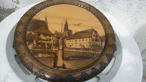 Tableau cadre bois pyrogravure - cadre,