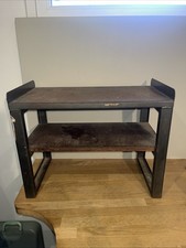 Ancien Meuble Étagère En Métal Et Bois Déco Industrielle Atelier 