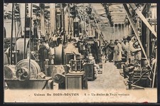 CPA Puteaux, Usines de Dion-Bouton, Atelier de Tours verticaux 