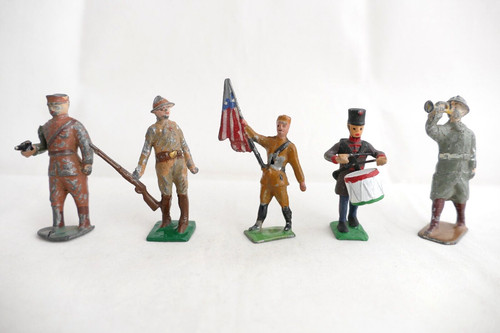 Lot soldats plomb - 5,