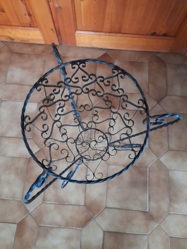 Gueridon sellette fer - fer, forge