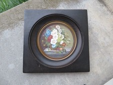 ancienne peinture bouquet de