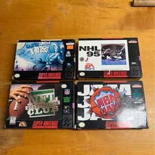 Super Nintendo Boxed Videogames (4 in Total)