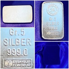 Lingot Argent Pur Argor Swiss