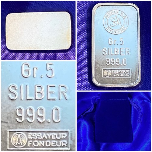 Lingot argent pur - argent,