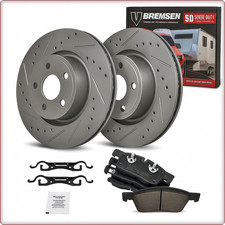 2x DISQUES DE FREIN PERCÉS PLAQUETTES DE FREIN AVANT POUR DODGE DURANGO...