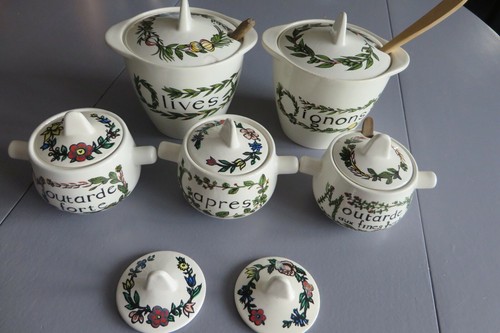 Ancien ensemble pots à - ensemble, 5
