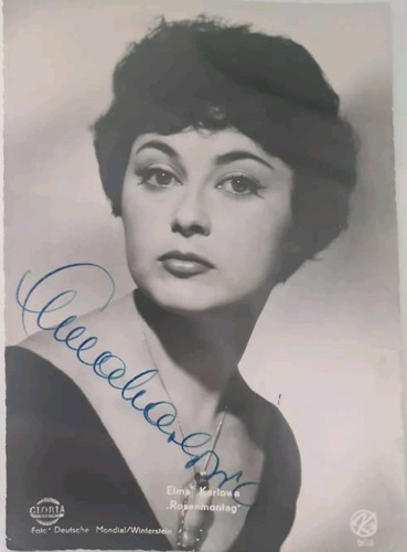 Elma karlowa autographe signé - karlowa,