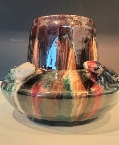Vase barbotine art nouveau - nouveau, –