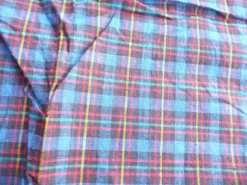 Tissu ancien vintage - tissu, en