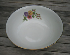 Ancien Saladier plat porcelaine de Limoges décor Fleurs