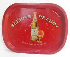 Plateau En Fer Plateau Ancien Vintage Antique Ruche À Cognac Décor Collectible