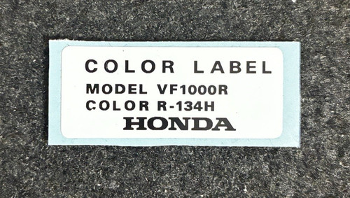 Honda vf1000r color - vf1000r, label
