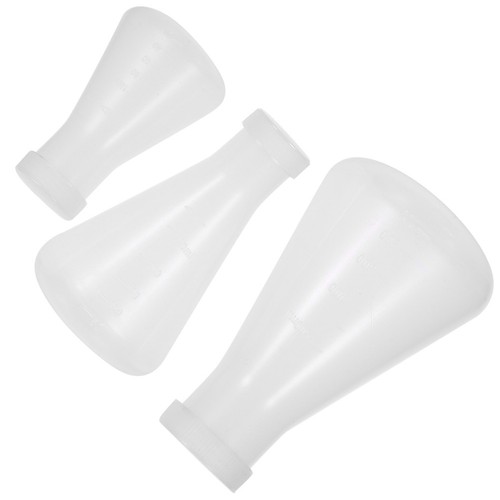 3pcs plastique erlenmeyer - plastique,
