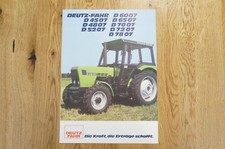 Deutz Fahr Tractor Brochure Type 4507 to 7807 10 Pages 1983