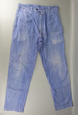 Pantalon bleu de travail en coton, LE BEAU FORT, atelier, usine, tallie 40.