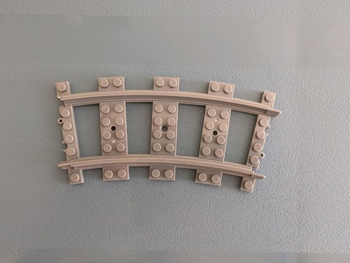 Lot rails courbés gris - 10,