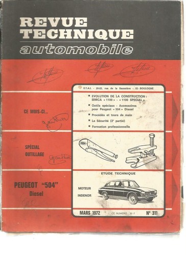 Revue technique automobile - technique,