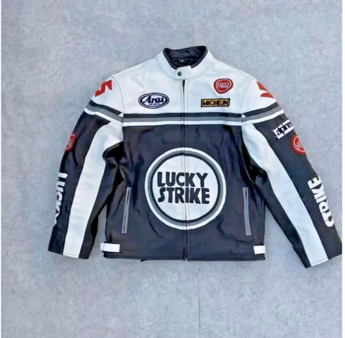 Veste motard lucky strike - veste,