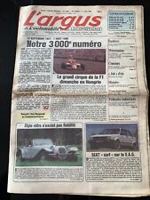 L'ARGUS du 7/08/1986; Seat