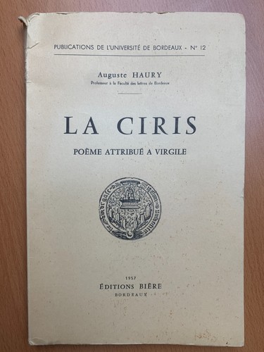 Ciris poème attribué - la,