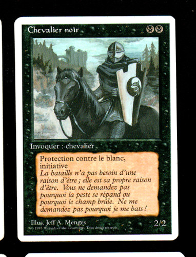 Mrm chevalier noir - chevalier,