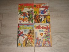 lot 4 reliures STRANGE 38+40+43+44 MARVEL LUG 1979