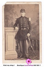 MILITAIRE SUISSE SECOND EMPIRE EN POSE, CDV TARIN à VEVEY -DD7
