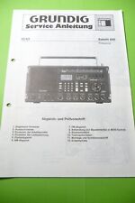 Manuel De Service Pour Grundig Satellit 600, ORIGINAL !