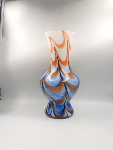 Vase verre marbré opaline - marbré,