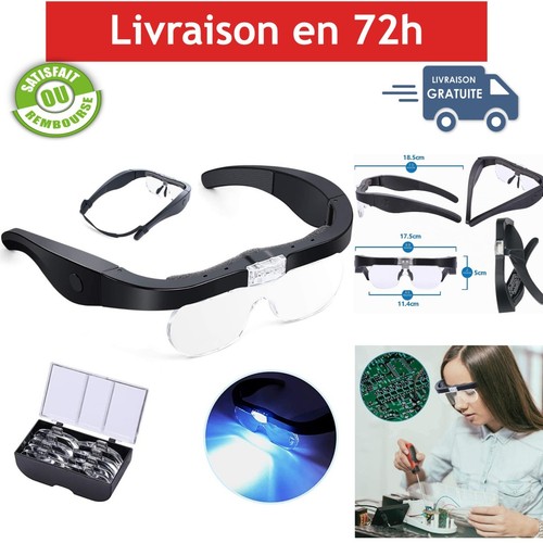 Lunette loupe led rechargeable - lunette,