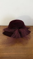 Yohji Yamamoto Rare Chapeau Mode Vintage Femme Avec Voile